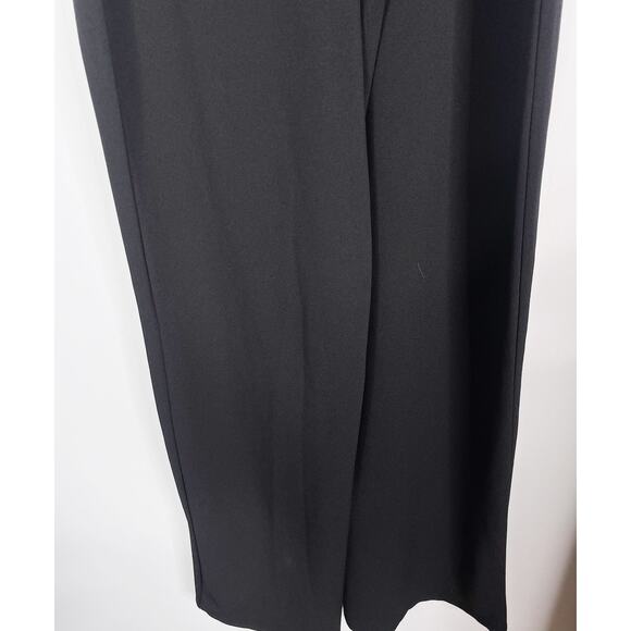 PrettyLittleThing Size 2 Black Strapless Sweetheart Neckline Wide Leg Jumpsuit - Picture 8 of 10